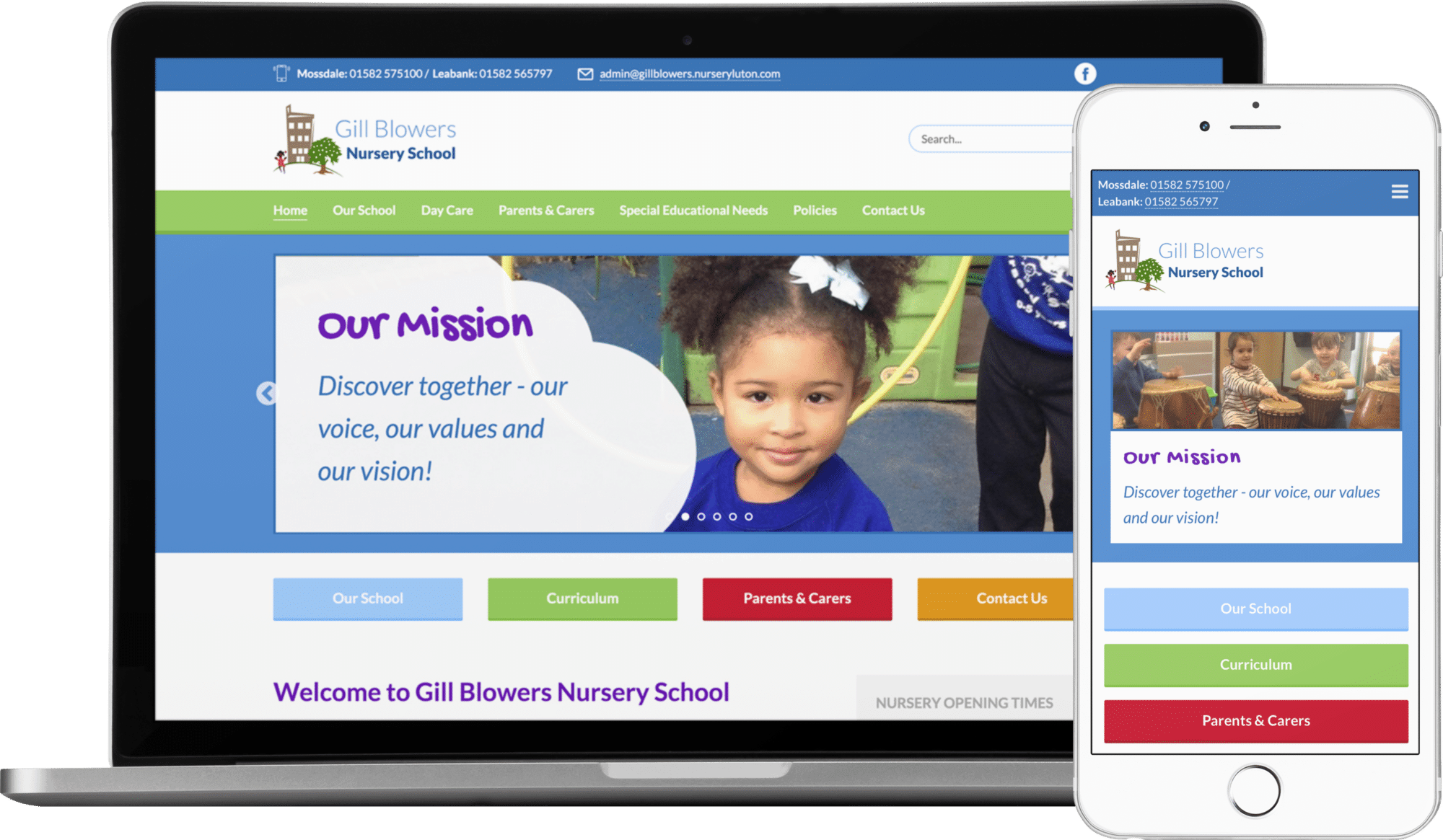 Gill Blowers Nursery School website
