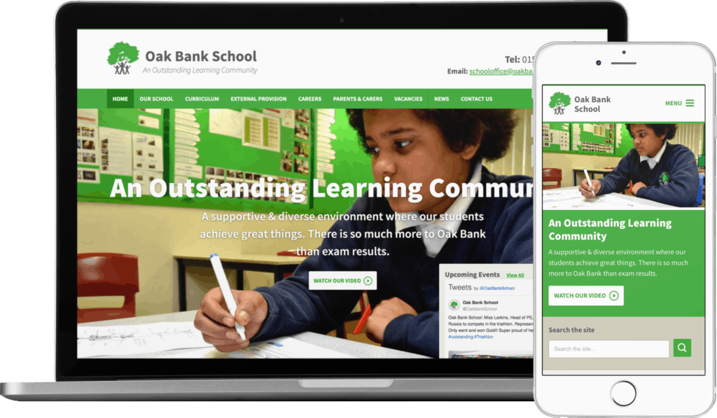Oak Bank School website