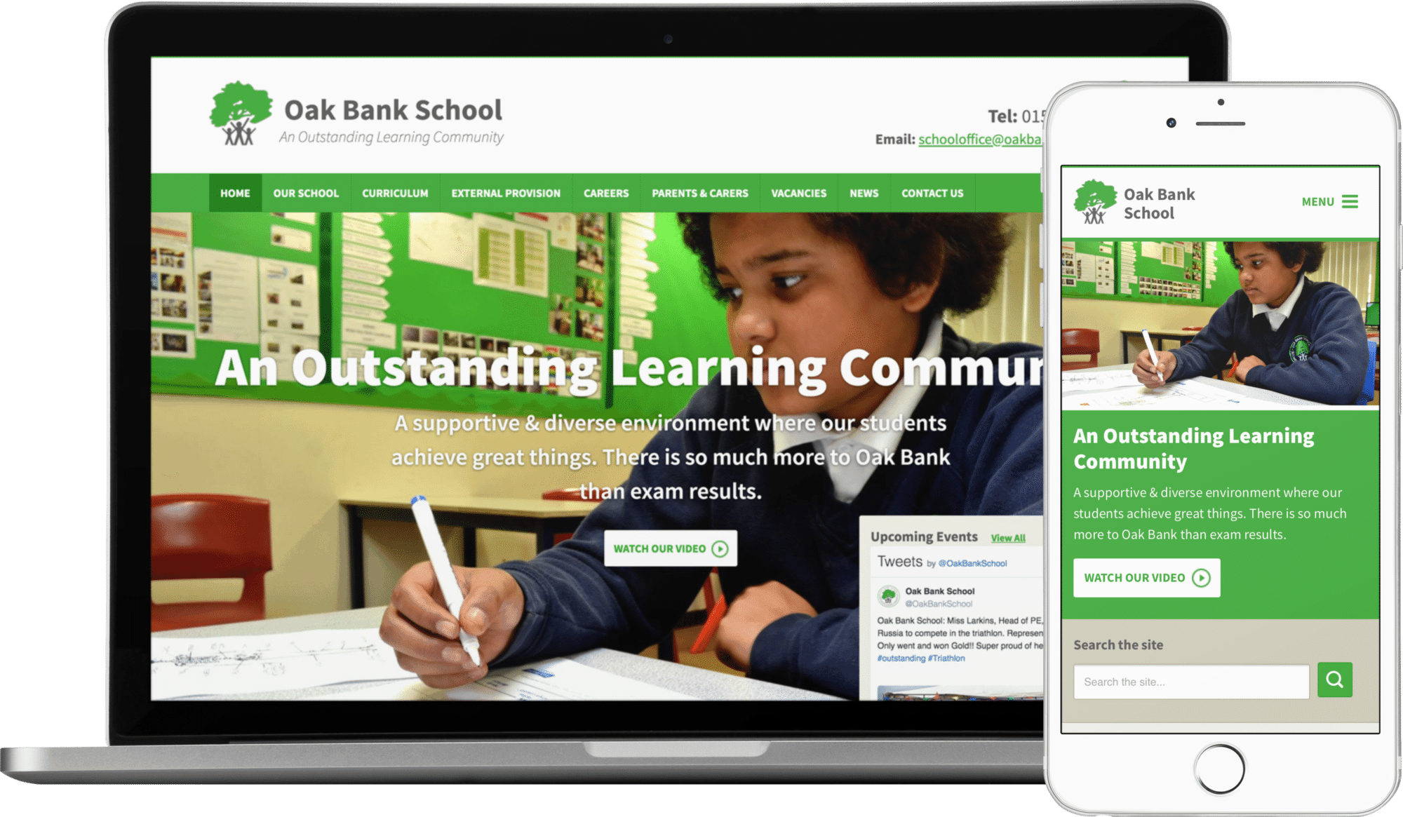 Oak Bank School website