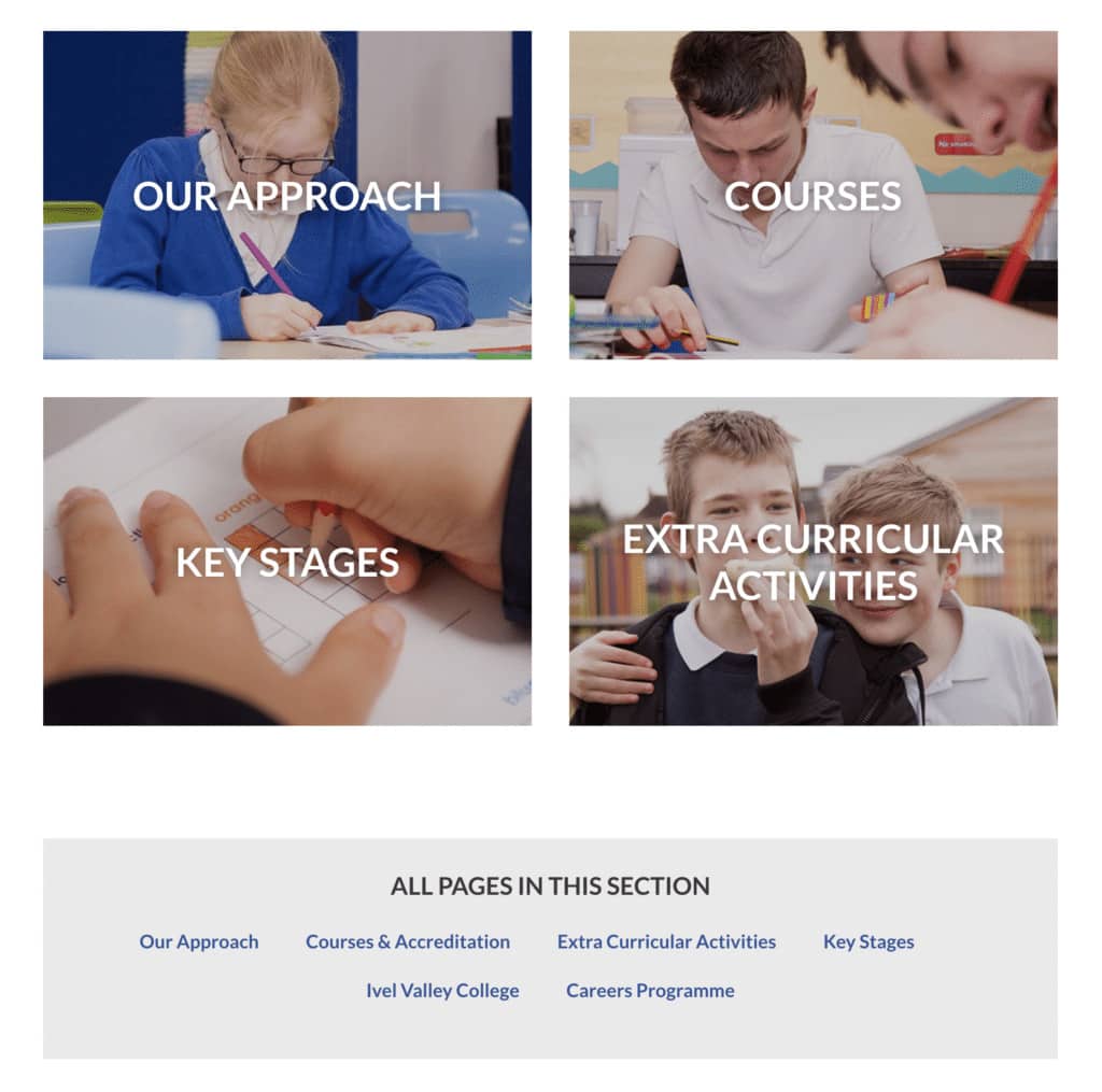 Ivel Valley School's Curriculum page